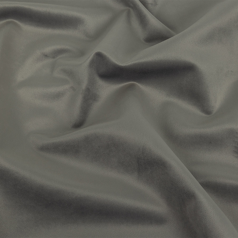 Polyester Drapery Velvet - Smoke - British Imported Polyester Drapery Velvet - Smoke - British Imported