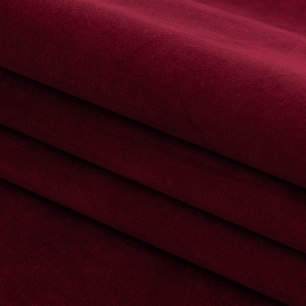 Polyester Drapery Velvet - Wine - British Imported Folded Polyester Drapery Velvet - Wine - British Imported Folded