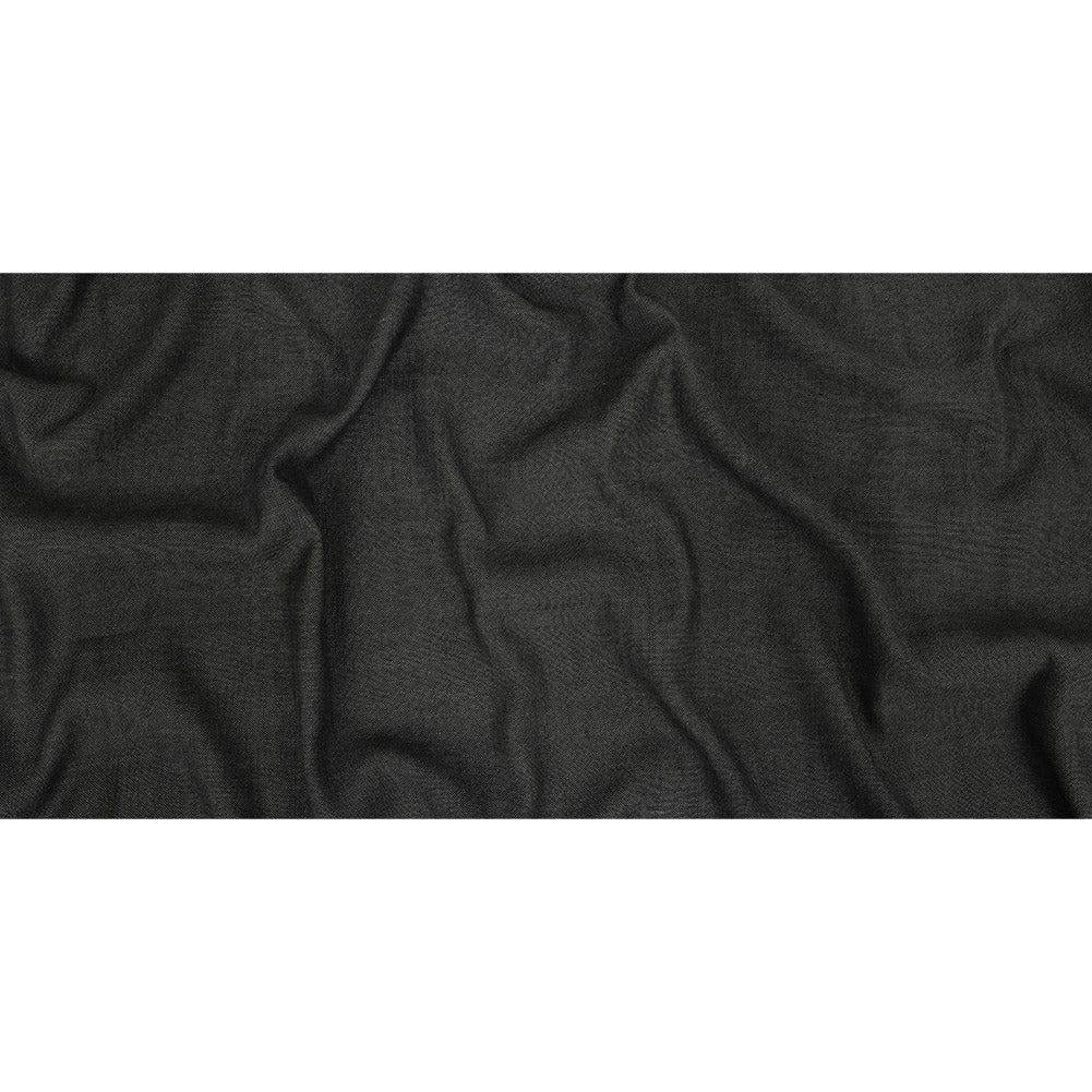Polyester, Viscose and Linen Woven - Charcoal - British Imported Full
