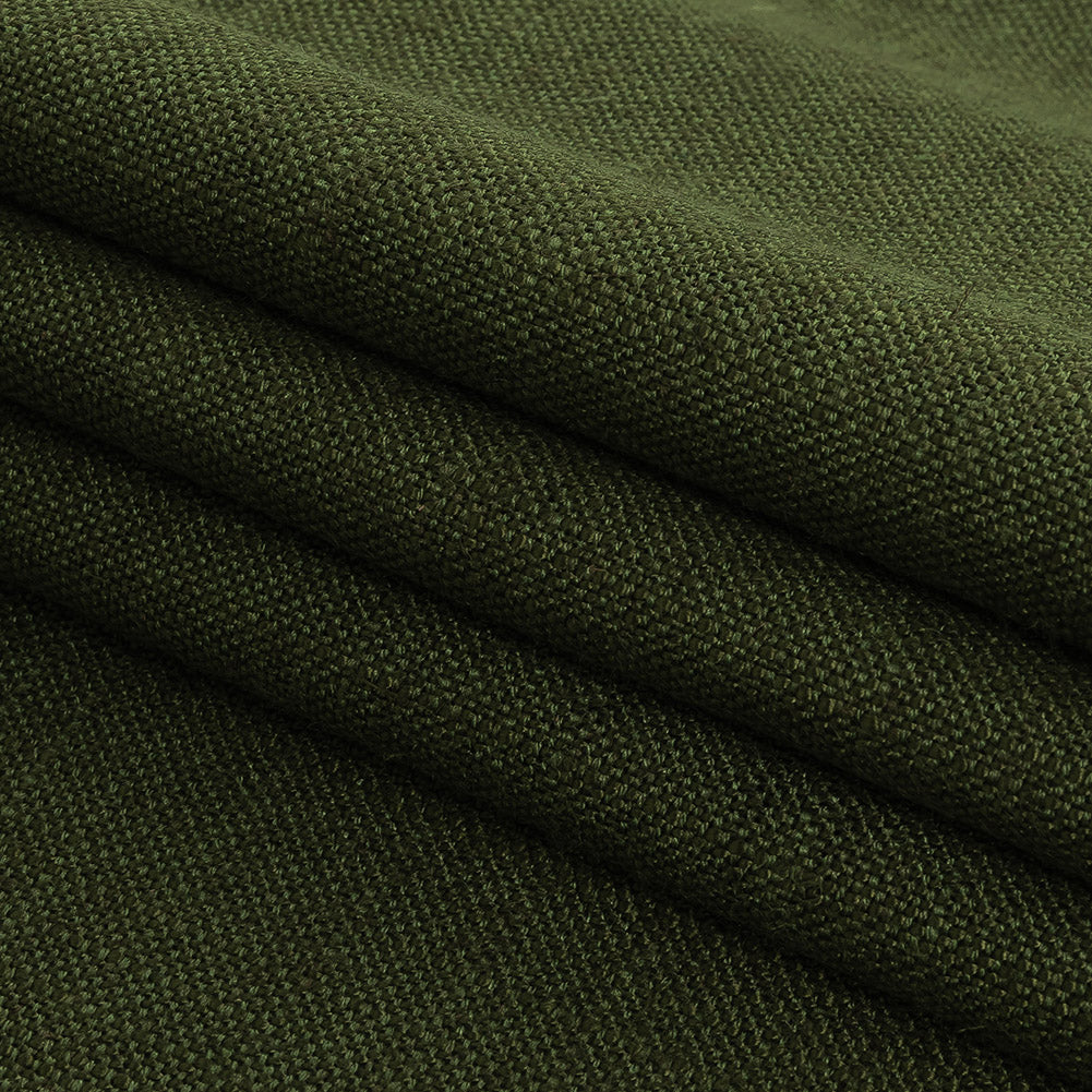 Polyester, Viscose and Linen Woven - Forest - British Imported Folded Polyester, Viscose and Linen Woven - Forest - British Imported Folded