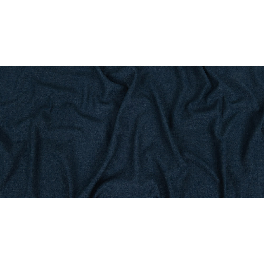 Polyester, Viscose and Linen Woven - Indigo - British Imported Full Polyester, Viscose and Linen Woven - Indigo - British Imported Full