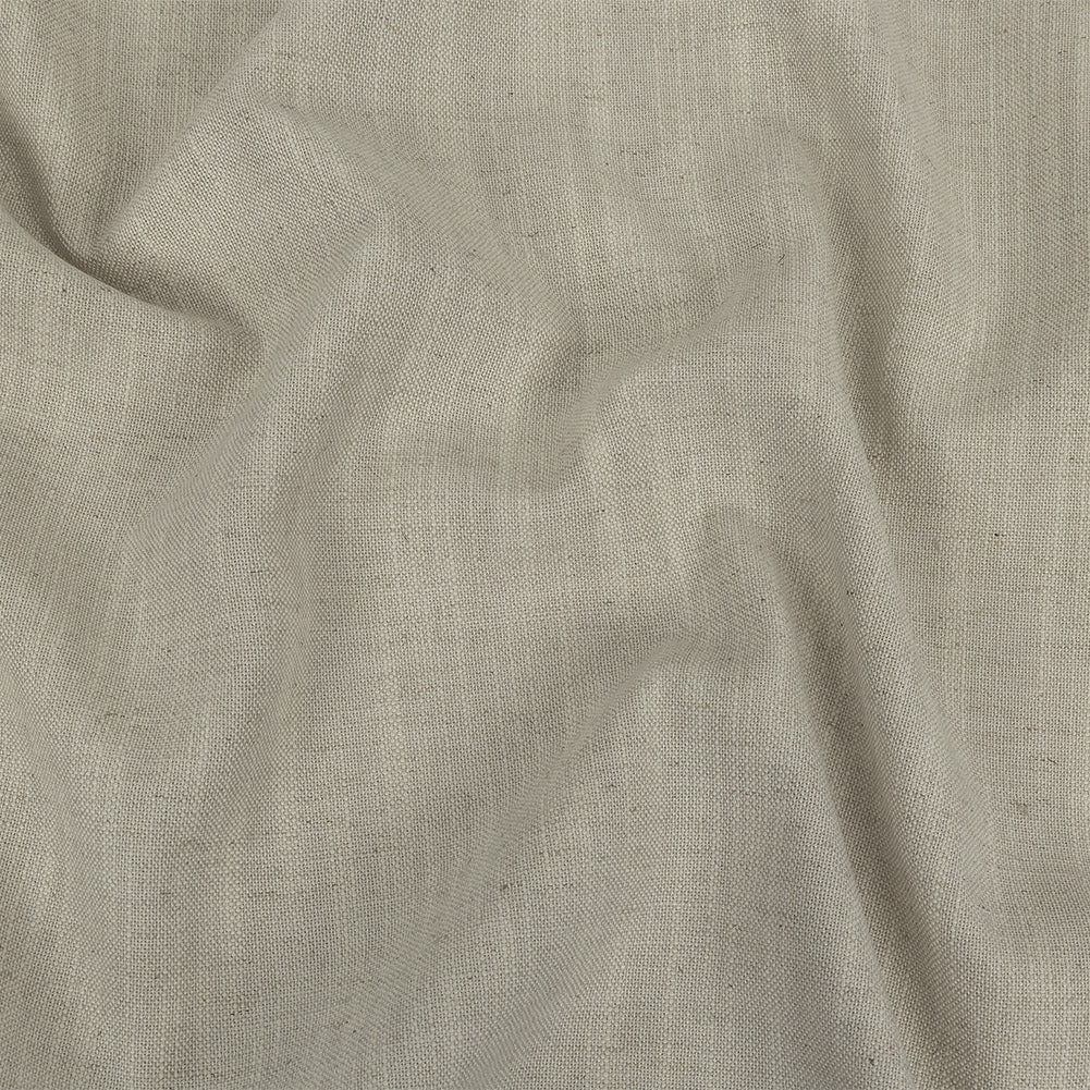 Polyester, Viscose and Linen Woven - Ivory - British Imported Polyester, Viscose and Linen Woven - Ivory - British Imported
