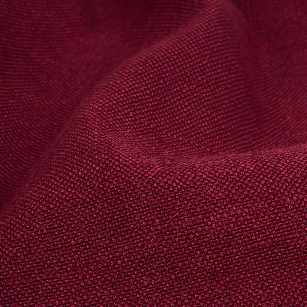 Polyester, Viscose and Linen Woven - Mulberry - British Imported Detail Polyester, Viscose and Linen Woven - Mulberry - British Imported Detail