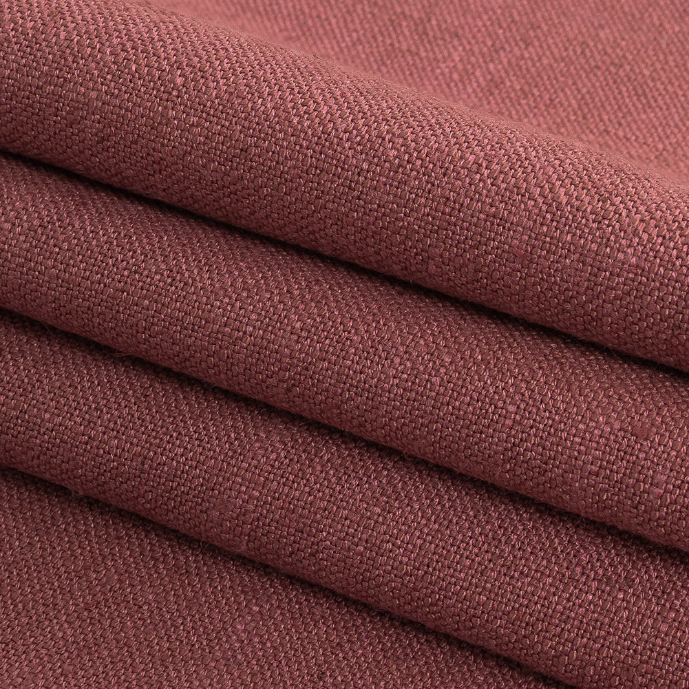 Polyester, Viscose and Linen Woven - Rose - British Imported Folded Polyester, Viscose and Linen Woven - Rose - British Imported Folded