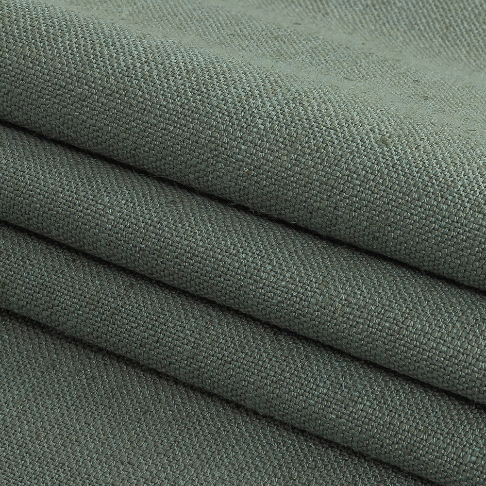 Polyester, Viscose and Linen Woven - Sage - British Imported Folded Polyester, Viscose and Linen Woven - Sage - British Imported Folded