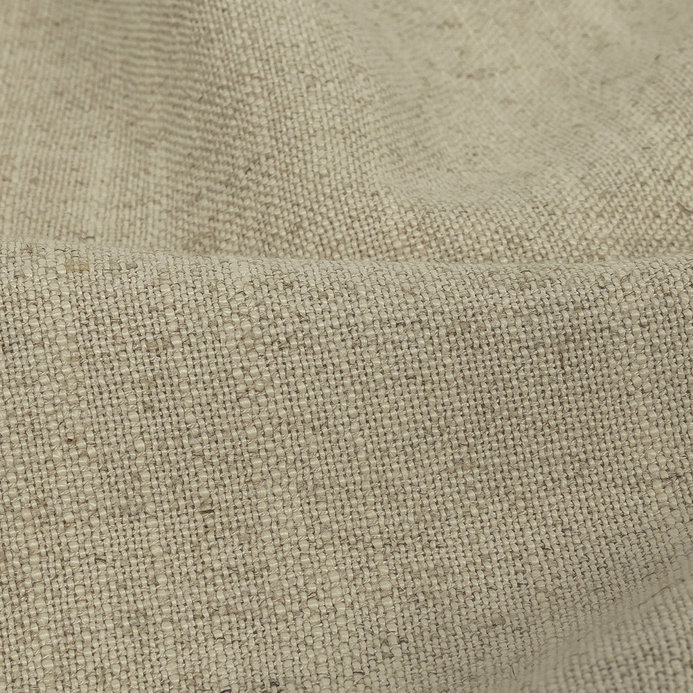 Polyester, Viscose and Linen Woven - Stone - British Imported Detail Polyester, Viscose and Linen Woven - Stone - British Imported Detail