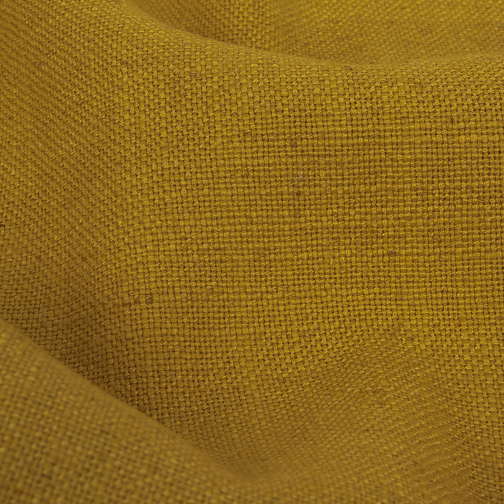 Polyester, Viscose and Linen Woven - Sunflower - British Imported Detail Polyester, Viscose and Linen Woven - Sunflower - British Imported Detail