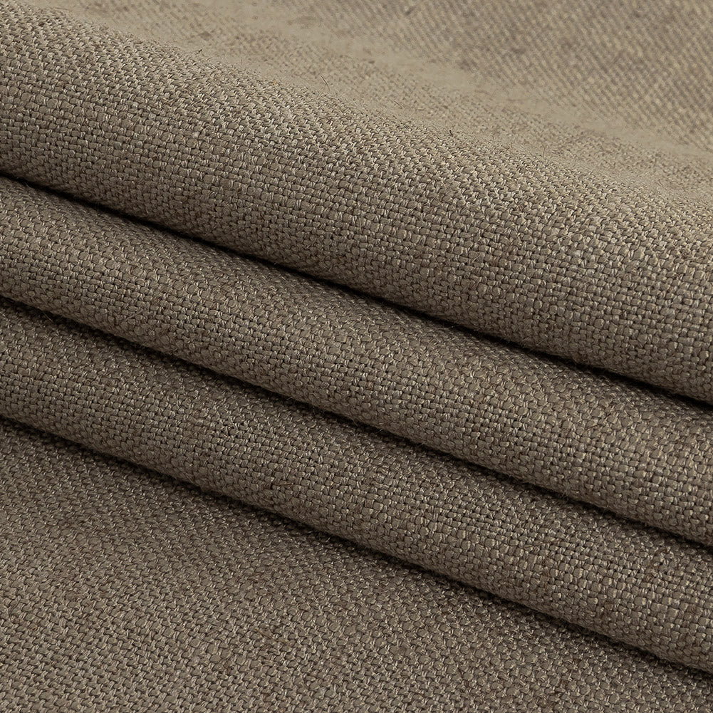 Polyester, Viscose and Linen Woven - Wheat - British Imported Folded Polyester, Viscose and Linen Woven - Wheat - British Imported Folded