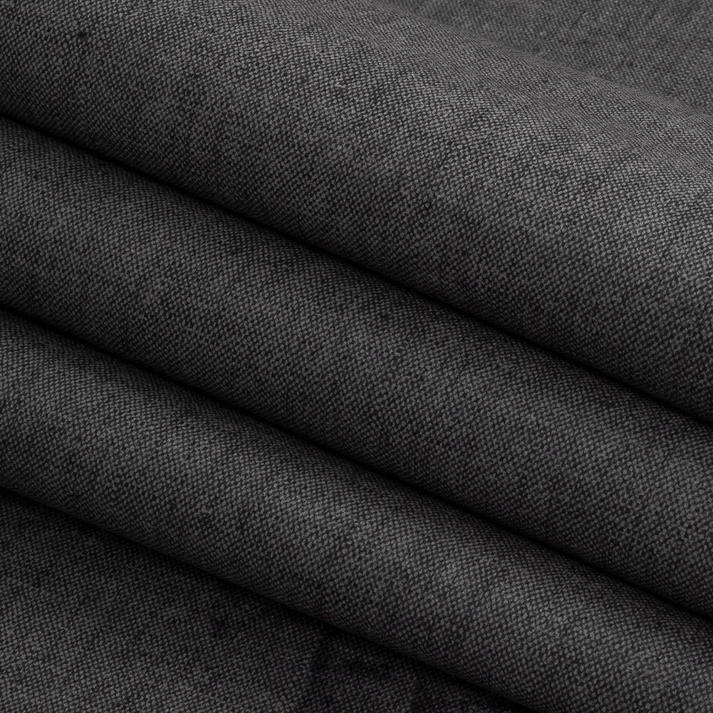Polyester Microvelvet - Charcoal - British Imported Folded Polyester Microvelvet - Charcoal - British Imported Folded