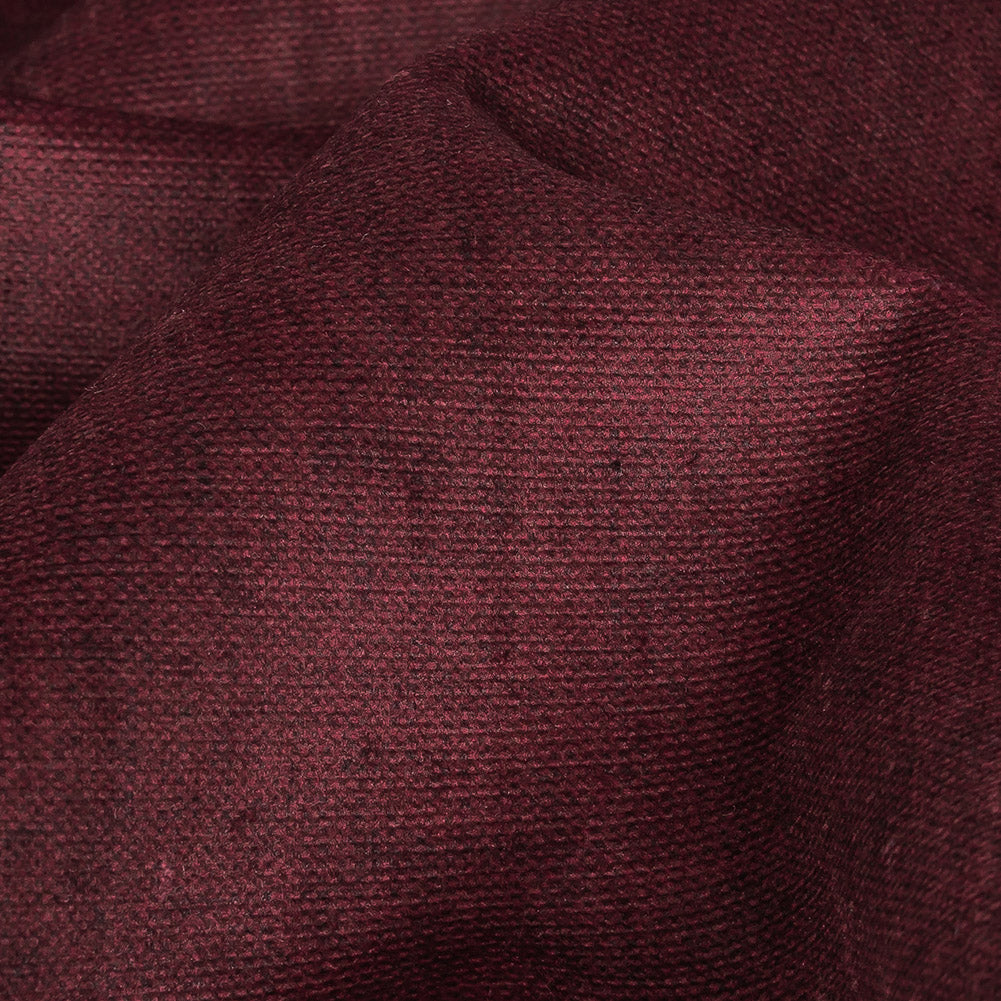 Polyester Microvelvet - Mulberry - British Imported Detail Polyester Microvelvet - Mulberry - British Imported Detail