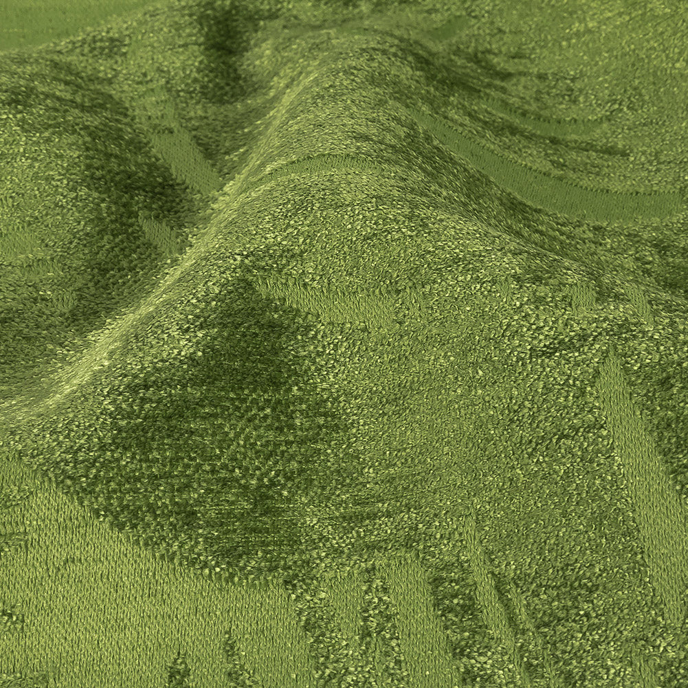 Polyester Chenille - Kiwi Leaves - British Imported Detail Polyester Chenille - Kiwi Leaves - British Imported Detail