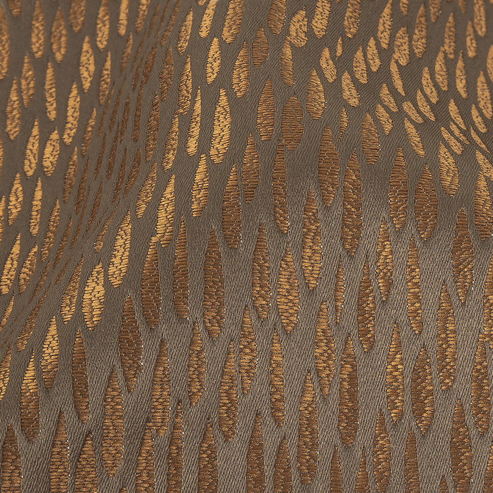 Luminous Drapery Jacquard - Bronze Raindrops - British Imported Detail Luminous Drapery Jacquard - Bronze Raindrops - British Imported Detail
