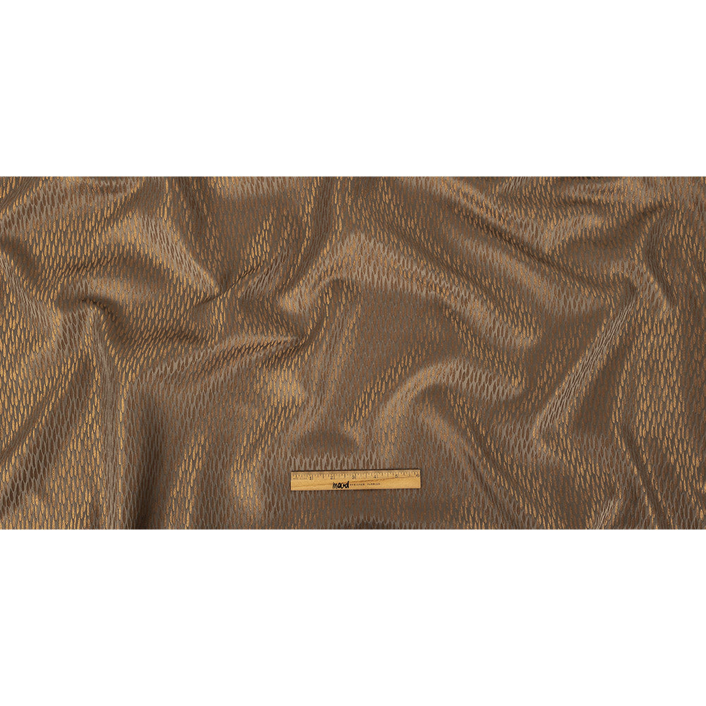 Luminous Drapery Jacquard - Bronze Raindrops - British Imported Full Luminous Drapery Jacquard - Bronze Raindrops - British Imported Full