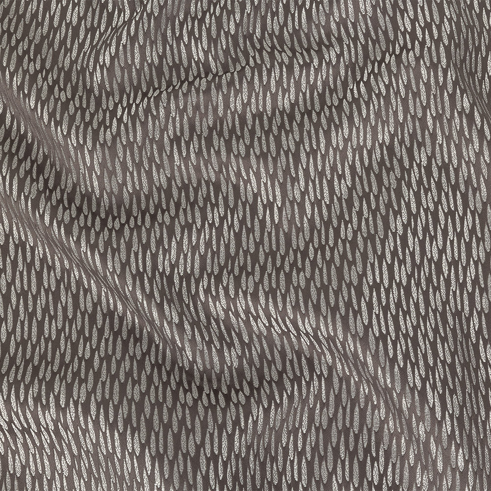Luminous Drapery Jacquard - Charcoal Raindrops - British Imported Luminous Drapery Jacquard - Charcoal Raindrops - British Imported