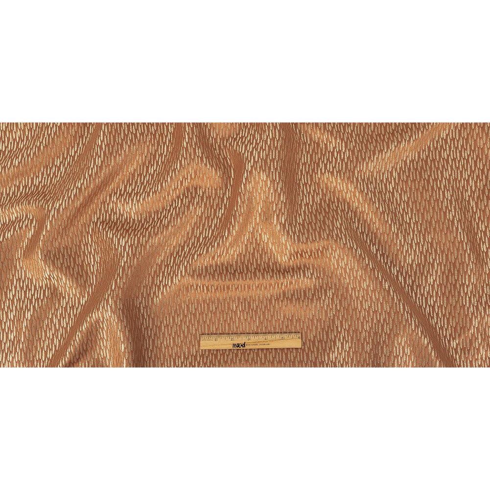 Luminous Drapery Jacquard - Coral Raindrops - British Imported Full