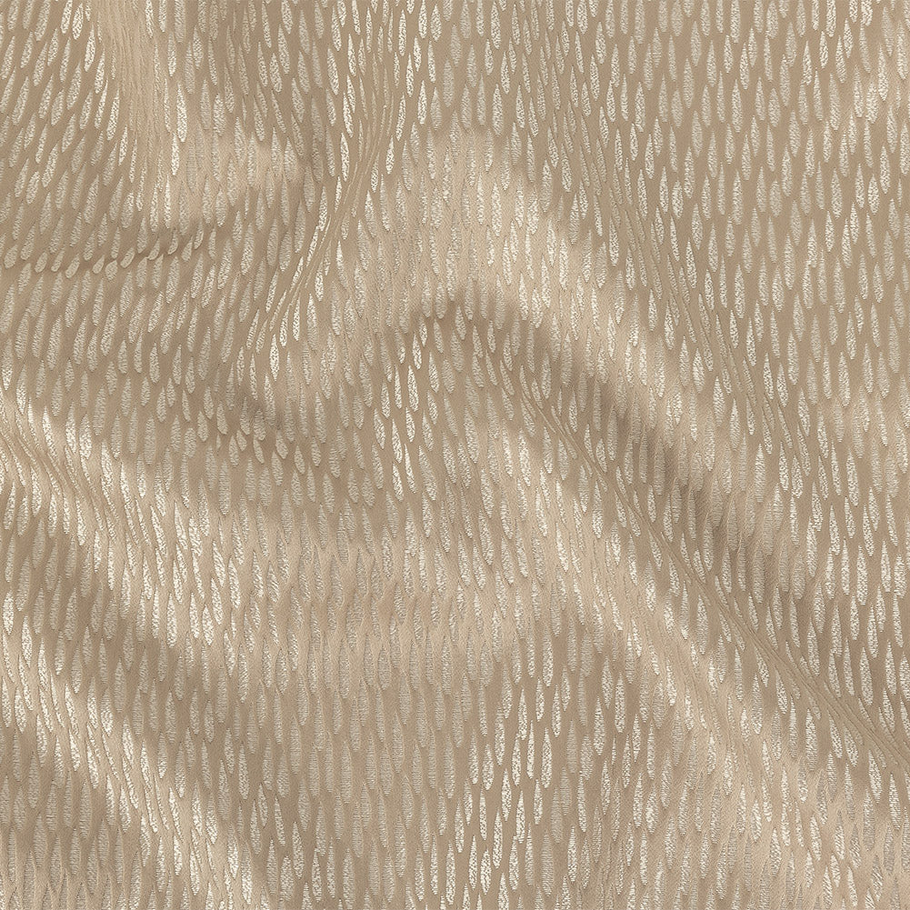 Luminous Drapery Jacquard - Fawn Raindrops - British Imported Luminous Drapery Jacquard - Fawn Raindrops - British Imported