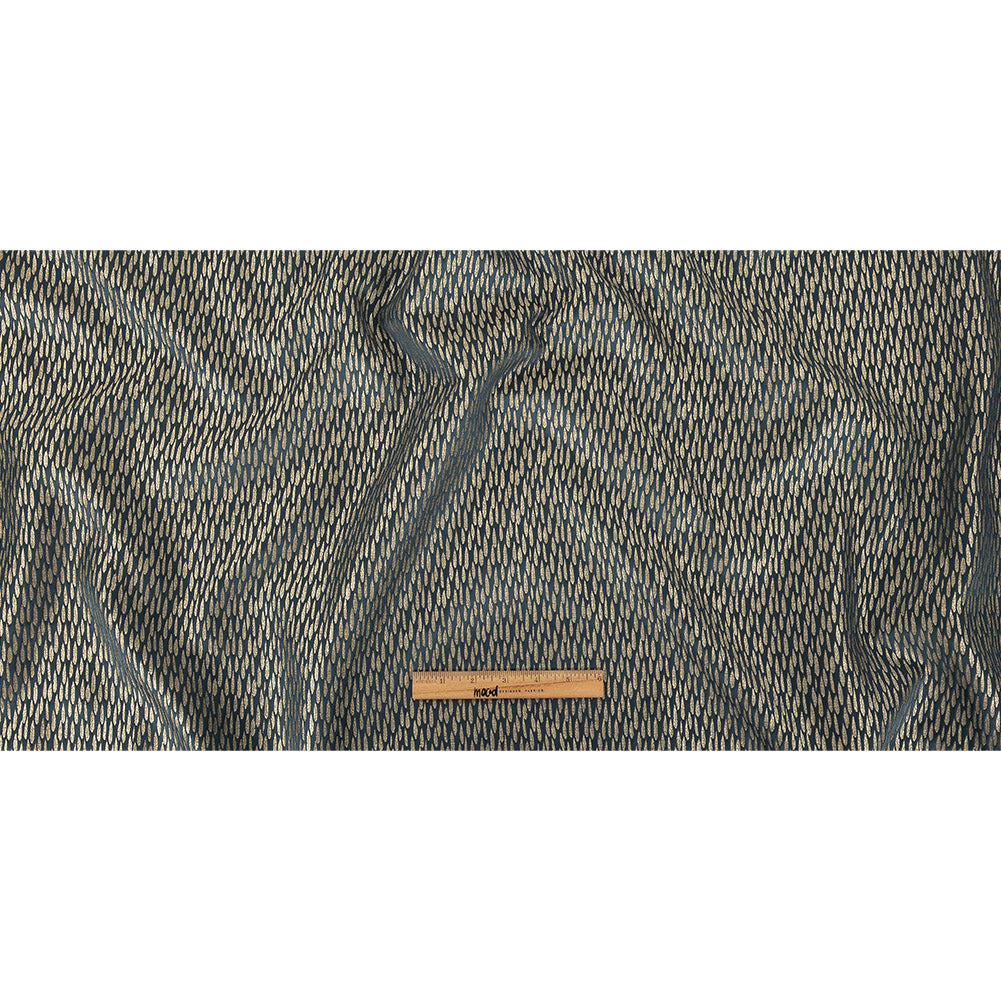 Luminous Drapery Jacquard - Ink Raindrops - British Imported Full Luminous Drapery Jacquard - Ink Raindrops - British Imported Full