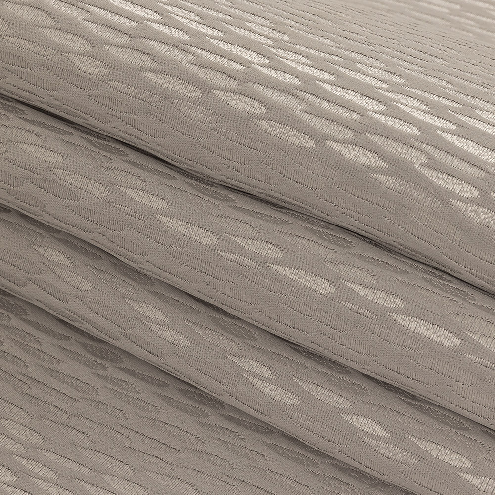 Luminous Drapery Jacquard - Silver Raindrops - British Imported Folded Luminous Drapery Jacquard - Silver Raindrops - British Imported Folded