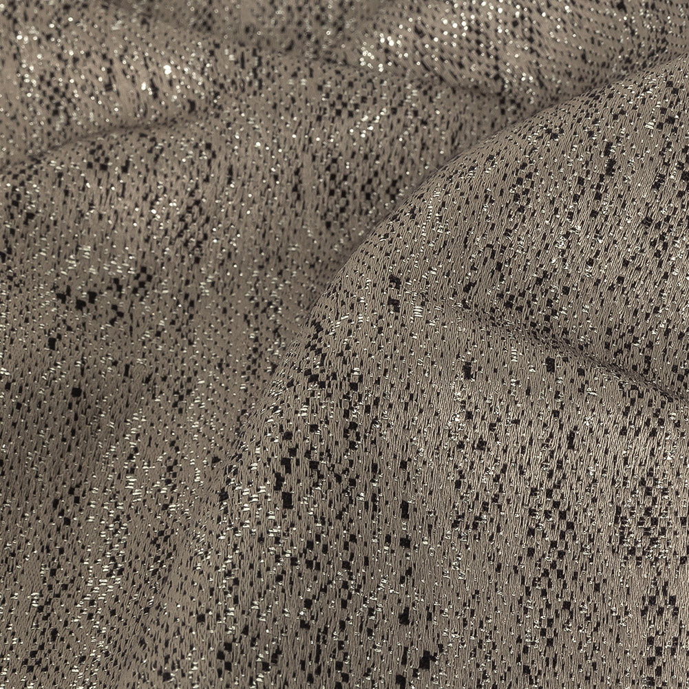 Metallic Drapery Woven - Pewter - British Imported Detail Metallic Drapery Woven - Pewter - British Imported Detail