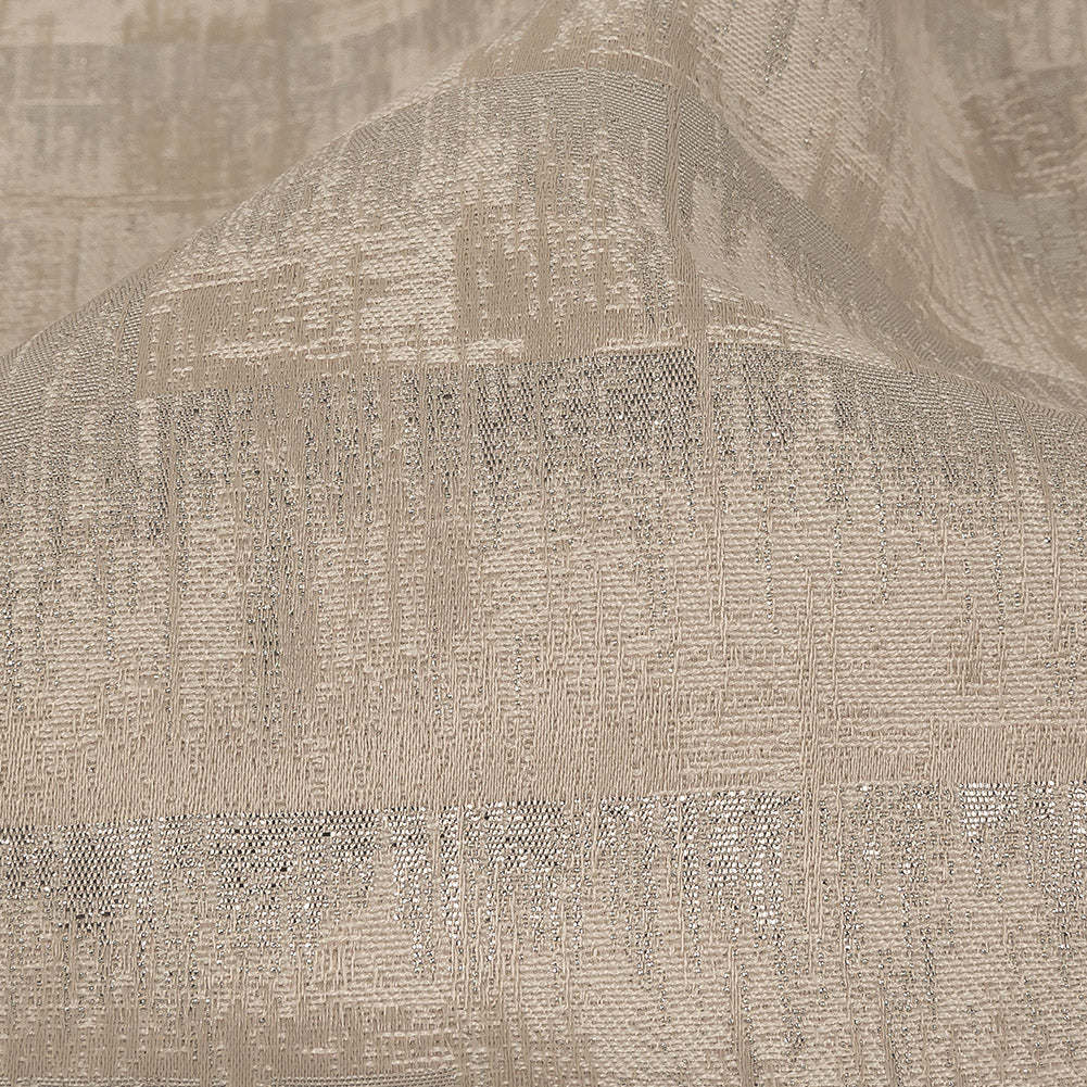 Metallic Drapery Woven - Linen Ikat - British Imported Detail Metallic Drapery Woven - Linen Ikat - British Imported Detail