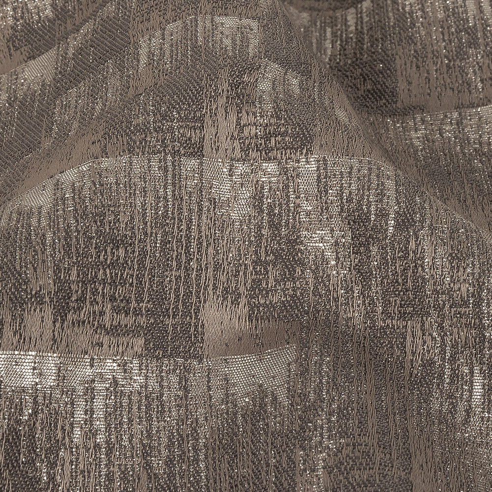 Metallic Drapery Woven - Pewter Ikat - British Imported Detail Metallic Drapery Woven - Pewter Ikat - British Imported Detail