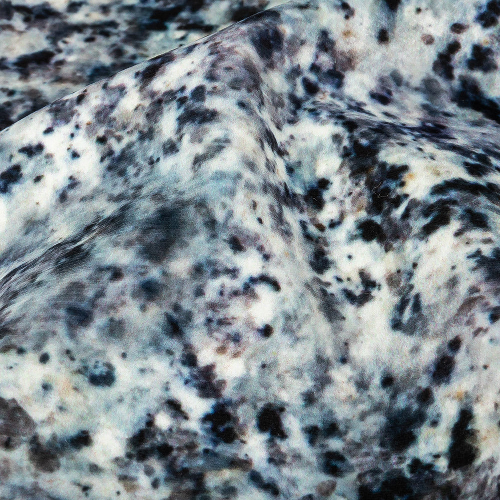 Polyester Knit Microvelvet - Alpine Speckled - British Imported Detail Polyester Knit Microvelvet - Alpine Speckled - British Imported Detail