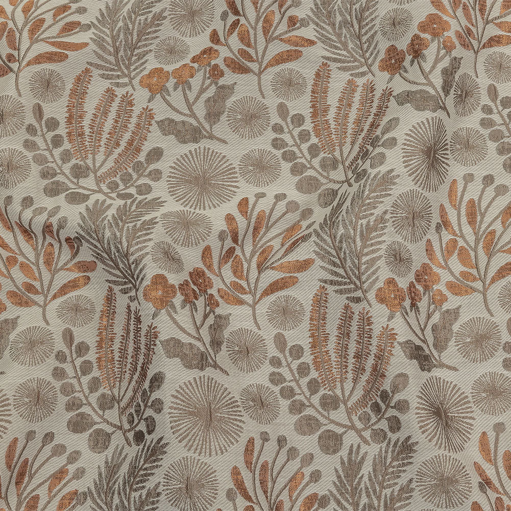 Drapery Jacquard - Saffron Foliage - British Imported Drapery Jacquard - Saffron Foliage - British Imported