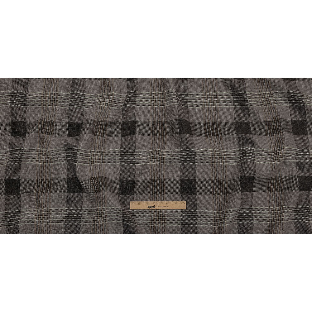 Polyester Chenille - Haze Plaid - British Imported Full Polyester Chenille - Haze Plaid - British Imported Full