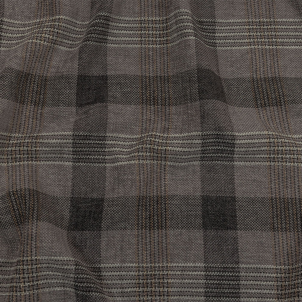 Polyester Chenille - Haze Plaid - British Imported Polyester Chenille - Haze Plaid - British Imported