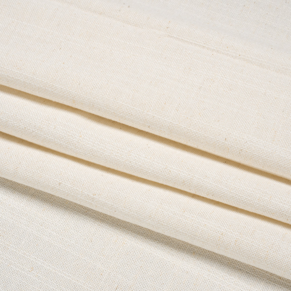 Linen, Viscose and Polyester Woven - Oyster - British Imported Folded Linen, Viscose and Polyester Woven - Oyster - British Imported Folded