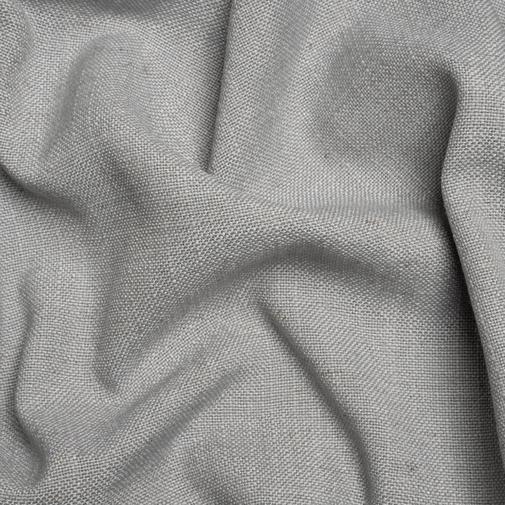 Linen, Viscose and Polyester Woven - Steel - British Imported Linen, Viscose and Polyester Woven - Steel - British Imported