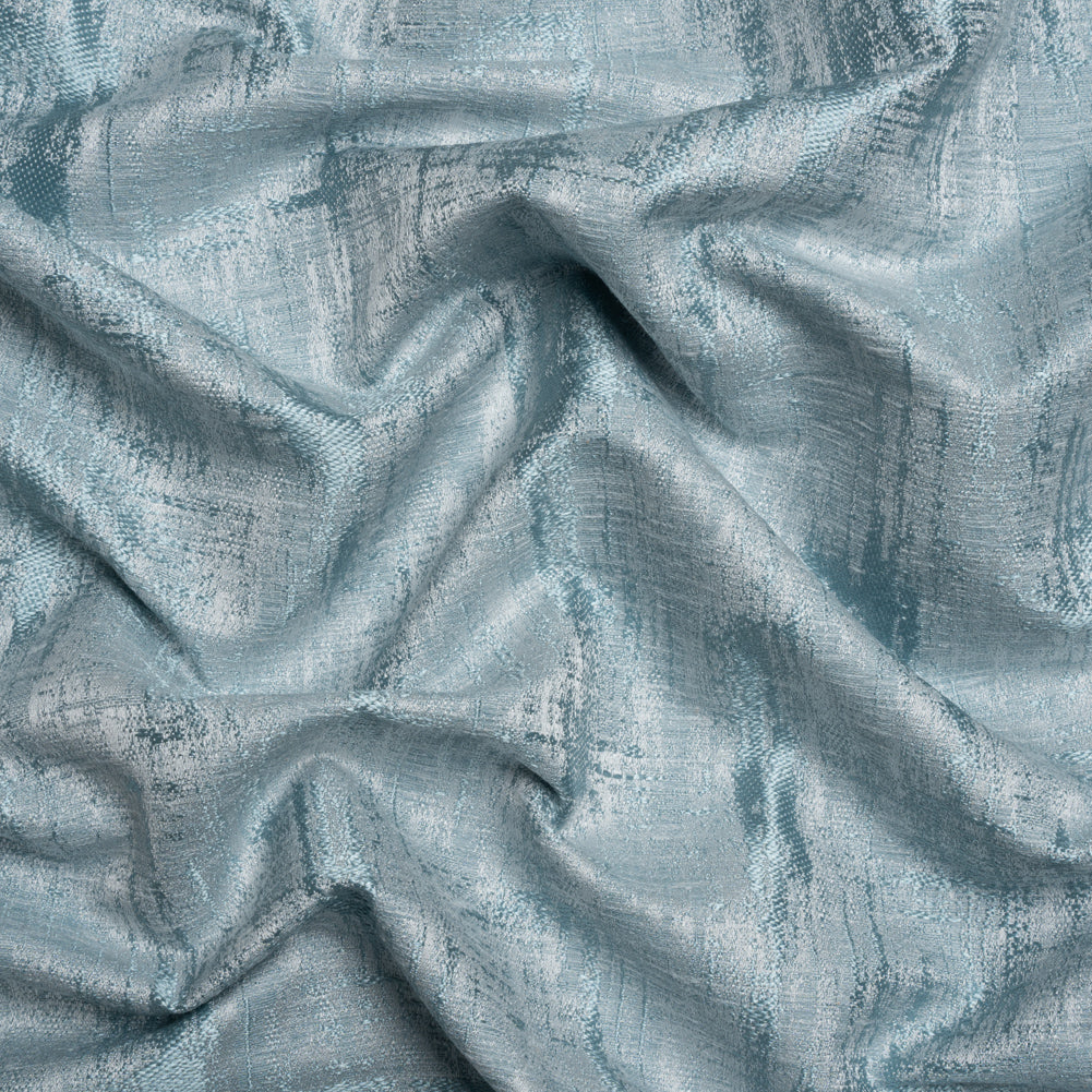 Drapery Jacquard - Mid Seaspray Distressed Abstract - British Imported Drapery Jacquard - Mid Seaspray Distressed Abstract - British Imported