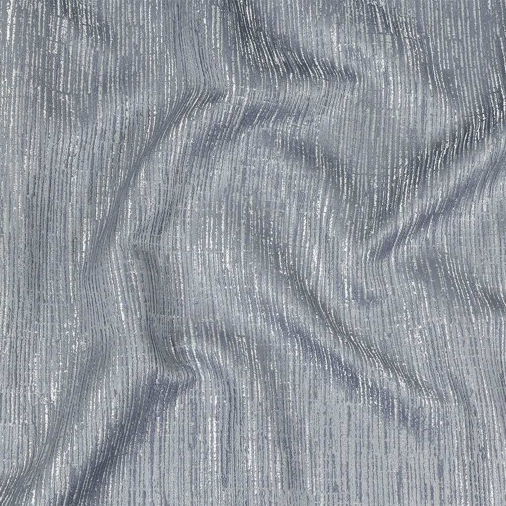 Recycled Polyester Jacquard - Mist Striated - British Imported Recycled Polyester Jacquard - Mist Striated - British Imported