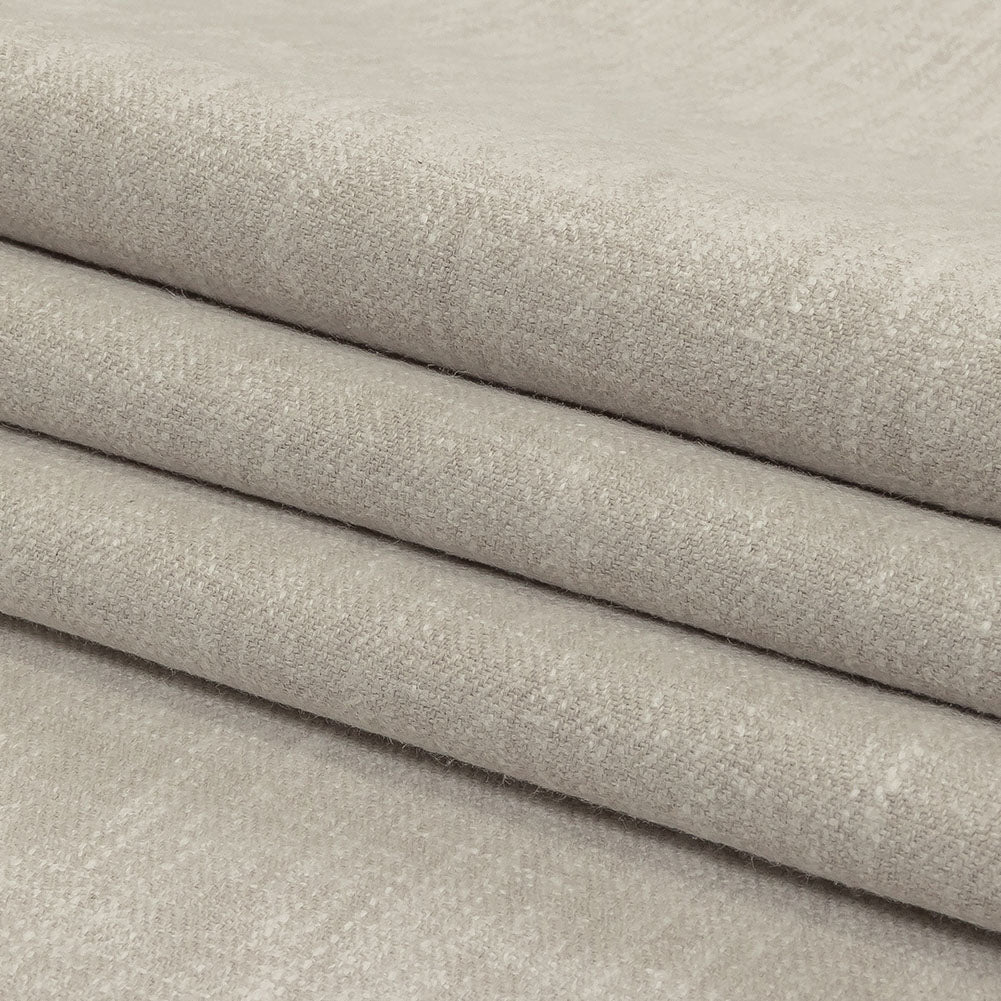 British Imported Heathered Platinum Recycled Polyester Drapery Woven Folded British Imported Heathered Platinum Recycled Polyester Drapery Woven Folded