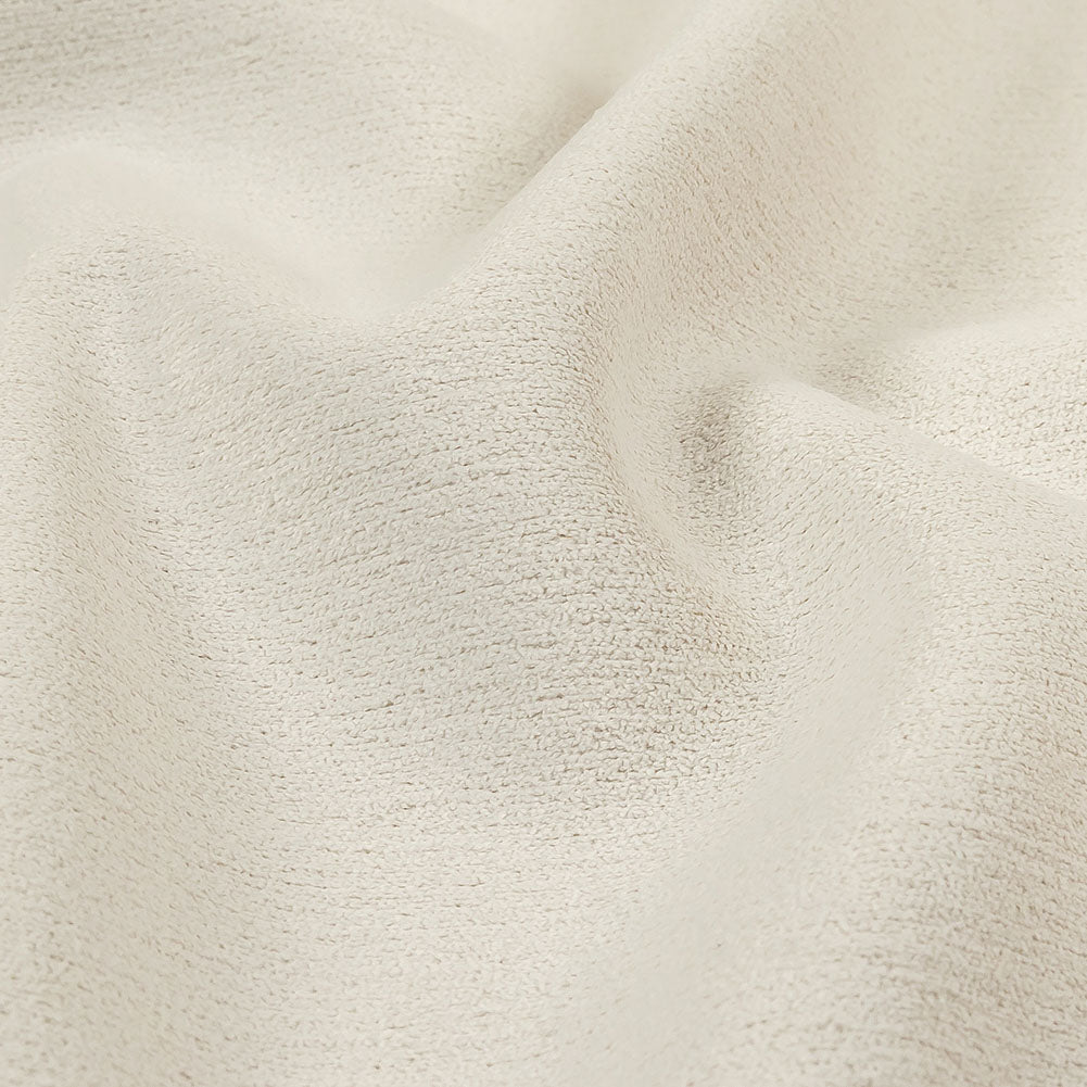 Micro Polyester Chenille - Ivory - British Imported Detail Micro Polyester Chenille - Ivory - British Imported Detail