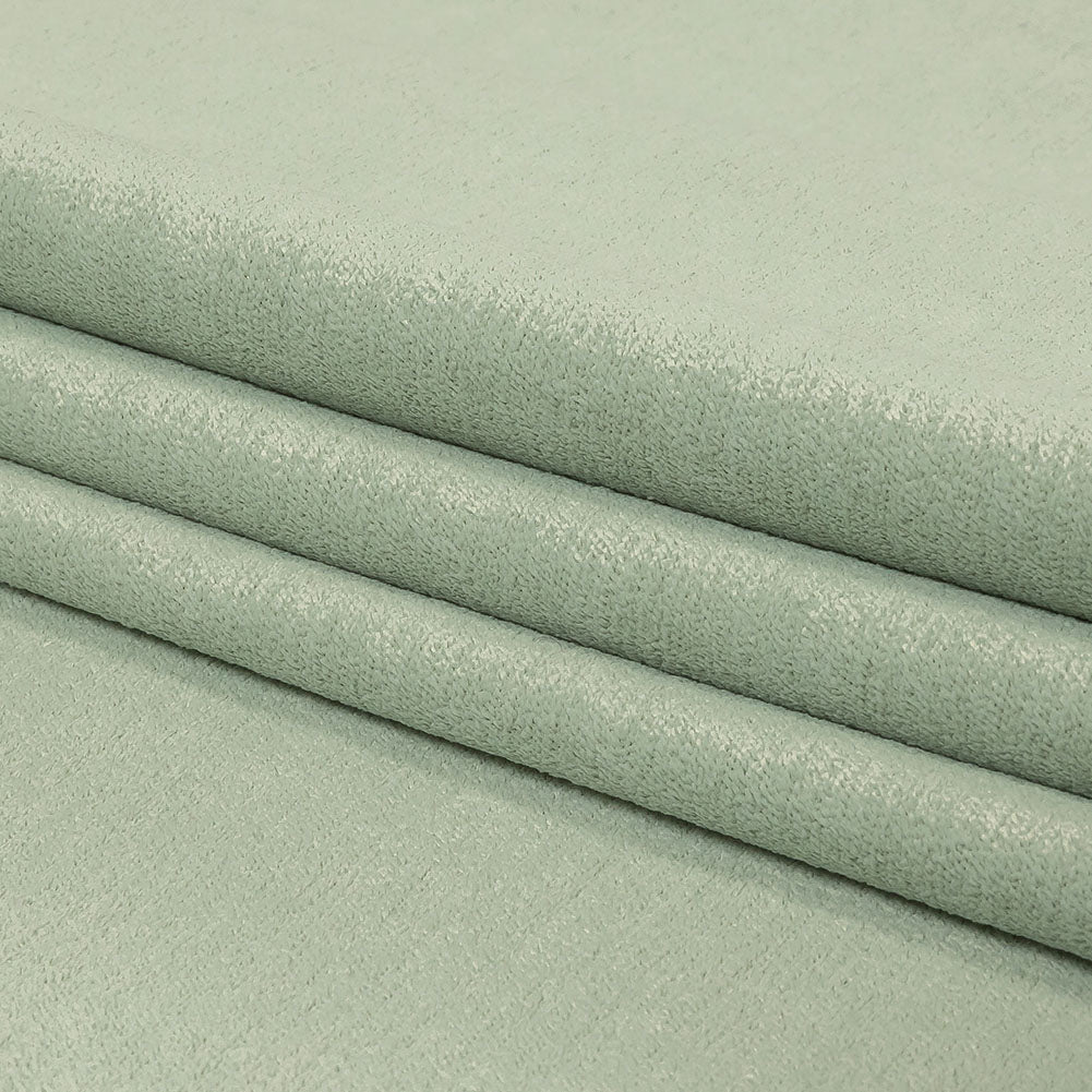 Micro Polyester Chenille - Mint - British Imported Folded Micro Polyester Chenille - Mint - British Imported Folded