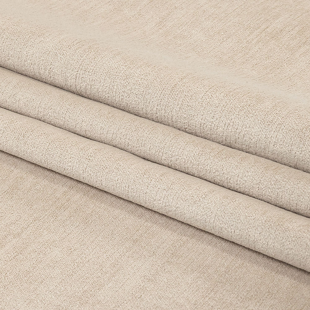 Micro Polyester Chenille - Nougat - British Imported Folded Micro Polyester Chenille - Nougat - British Imported Folded