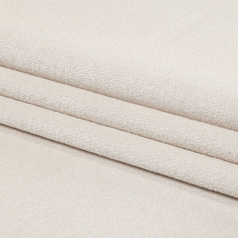 Micro Polyester Chenille - Oyster - British Imported Folded Micro Polyester Chenille - Oyster - British Imported Folded