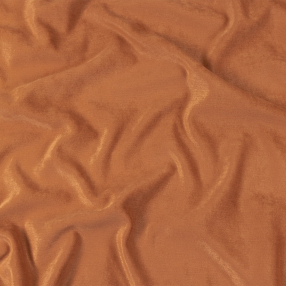 Micro Polyester Chenille - Papaya - British Imported Micro Polyester Chenille - Papaya - British Imported