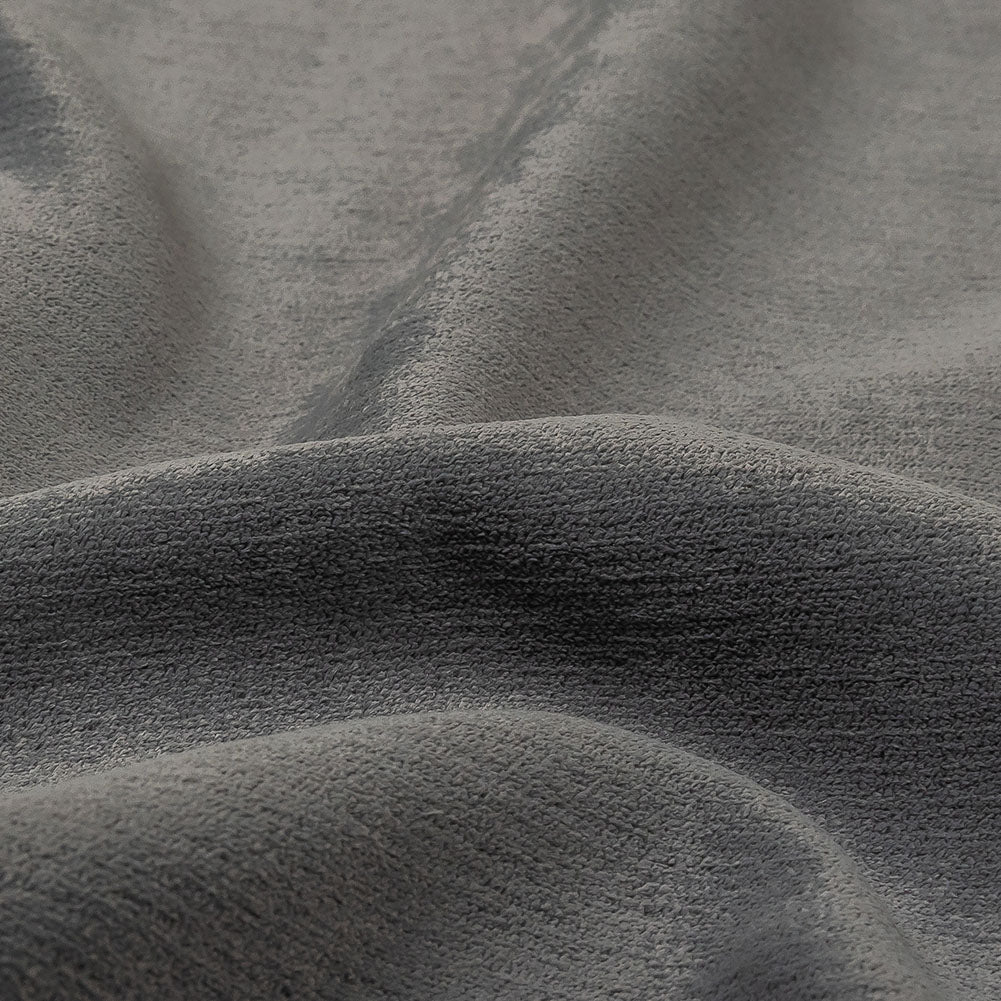 Micro Polyester Chenille - Slate - British Imported Detail Micro Polyester Chenille - Slate - British Imported Detail