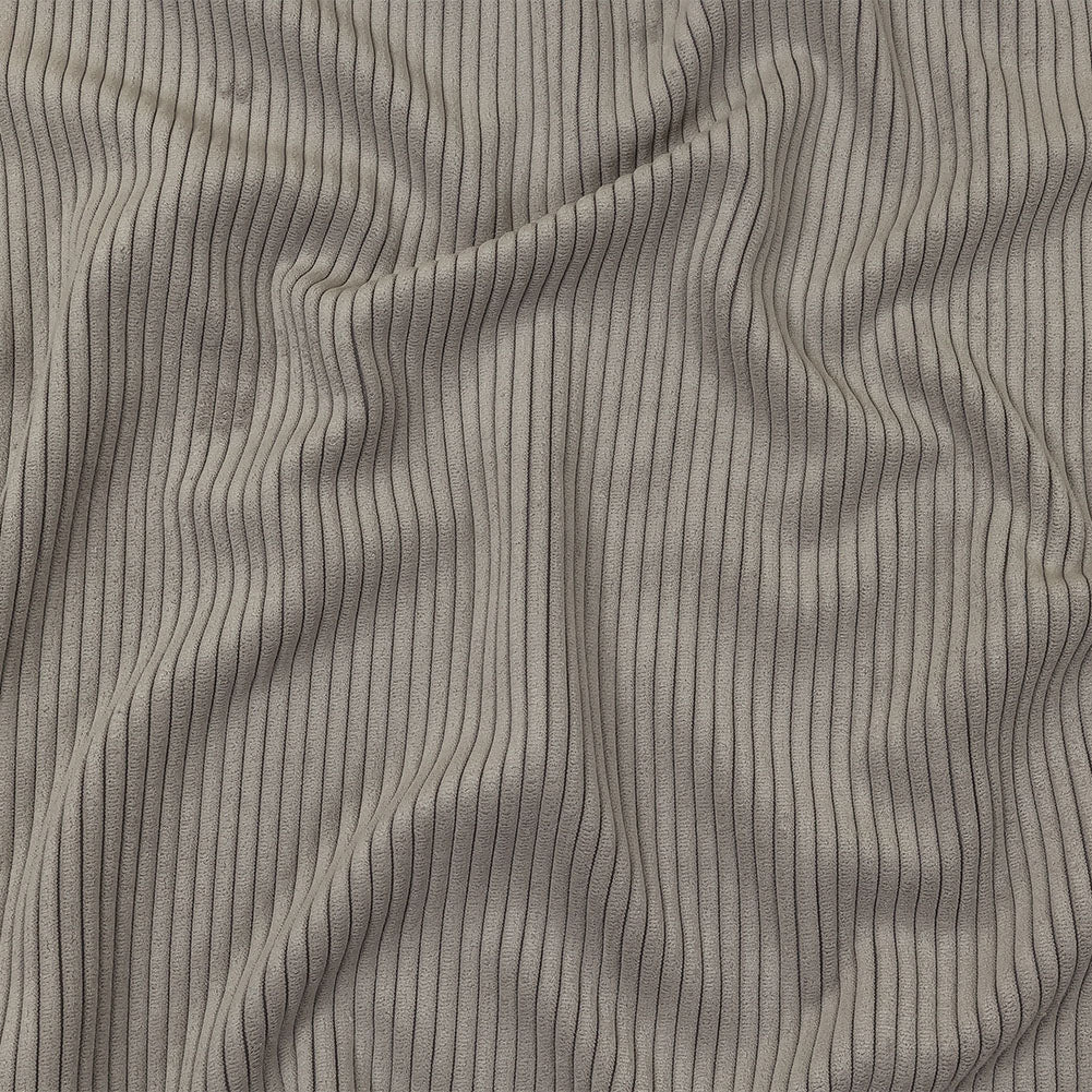 Plush Ribbed Velvet - Putty - British Imported Plush Ribbed Velvet - Putty - British Imported