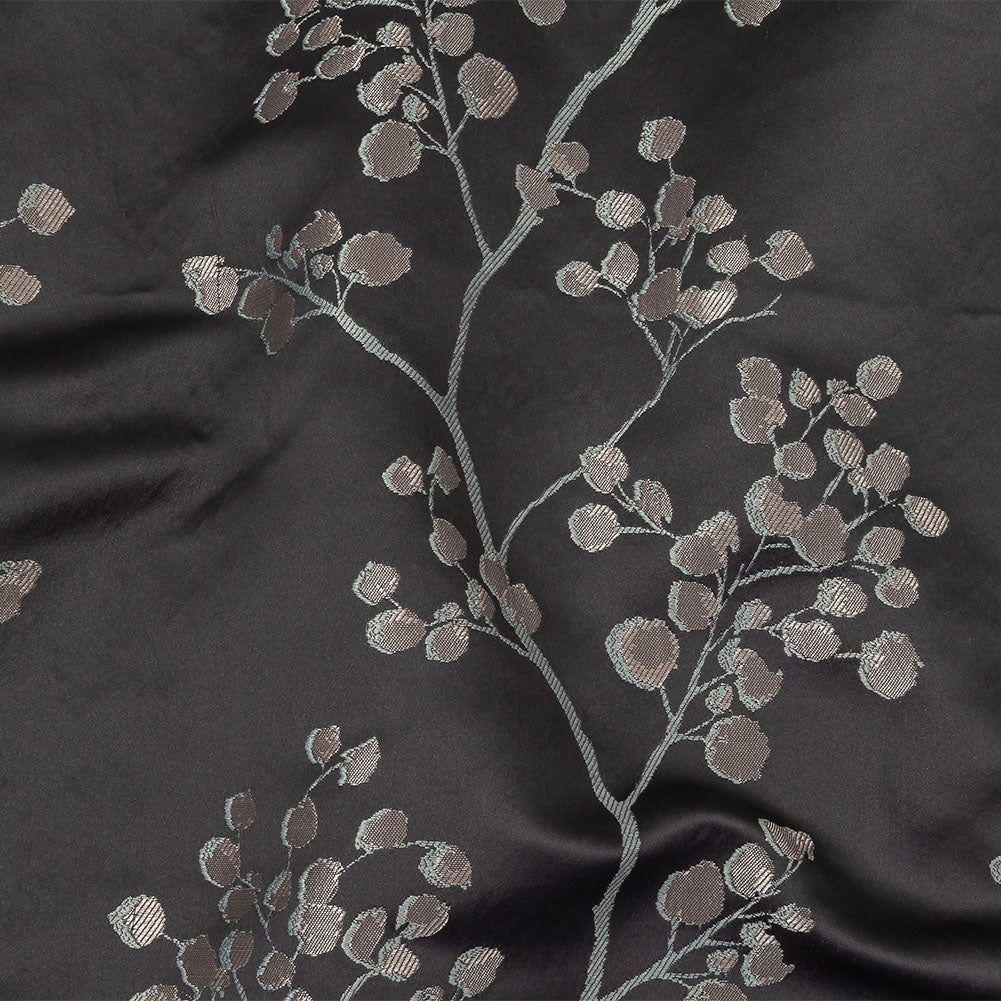 Drapery Jacquard - Ink Prairie Willow Trails - British Imported Drapery Jacquard - Ink Prairie Willow Trails - British Imported