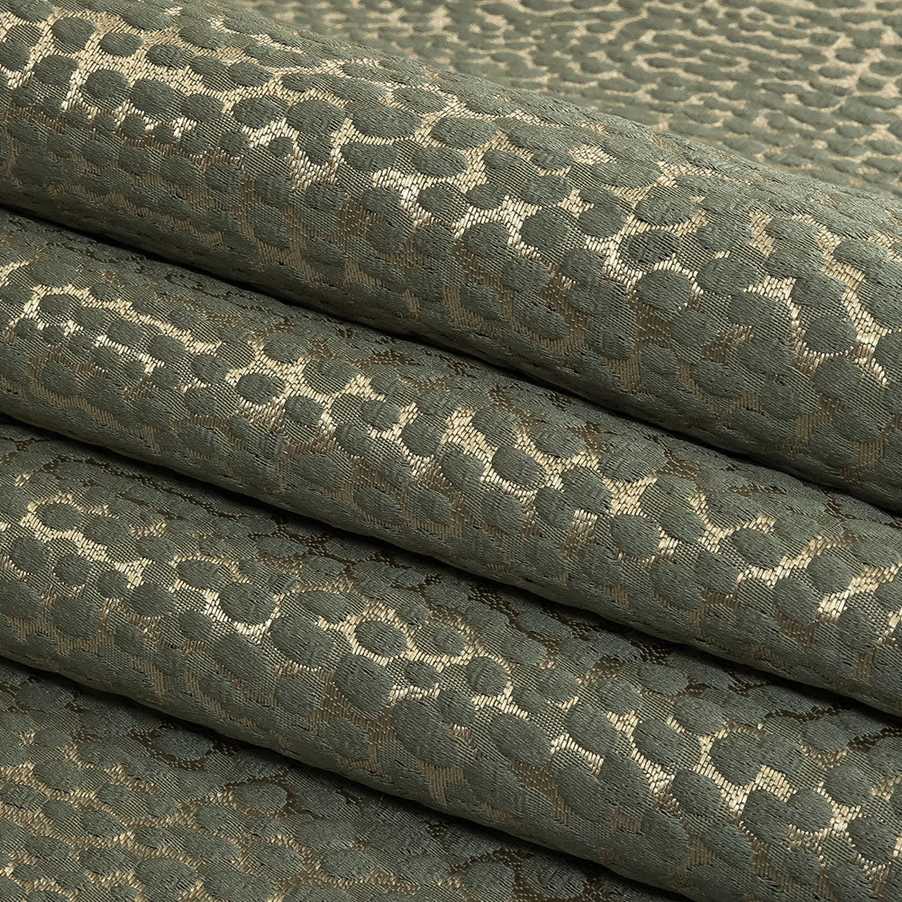 Drapery Jacquard - Sage Spotted Texture - British Imported Folded Drapery Jacquard - Sage Spotted Texture - British Imported Folded
