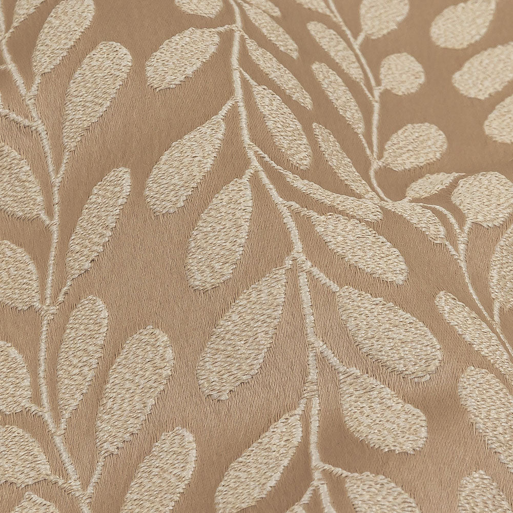 Polyester Jacquard - Linen Cascading Vines - British Imported Detail Polyester Jacquard - Linen Cascading Vines - British Imported Detail