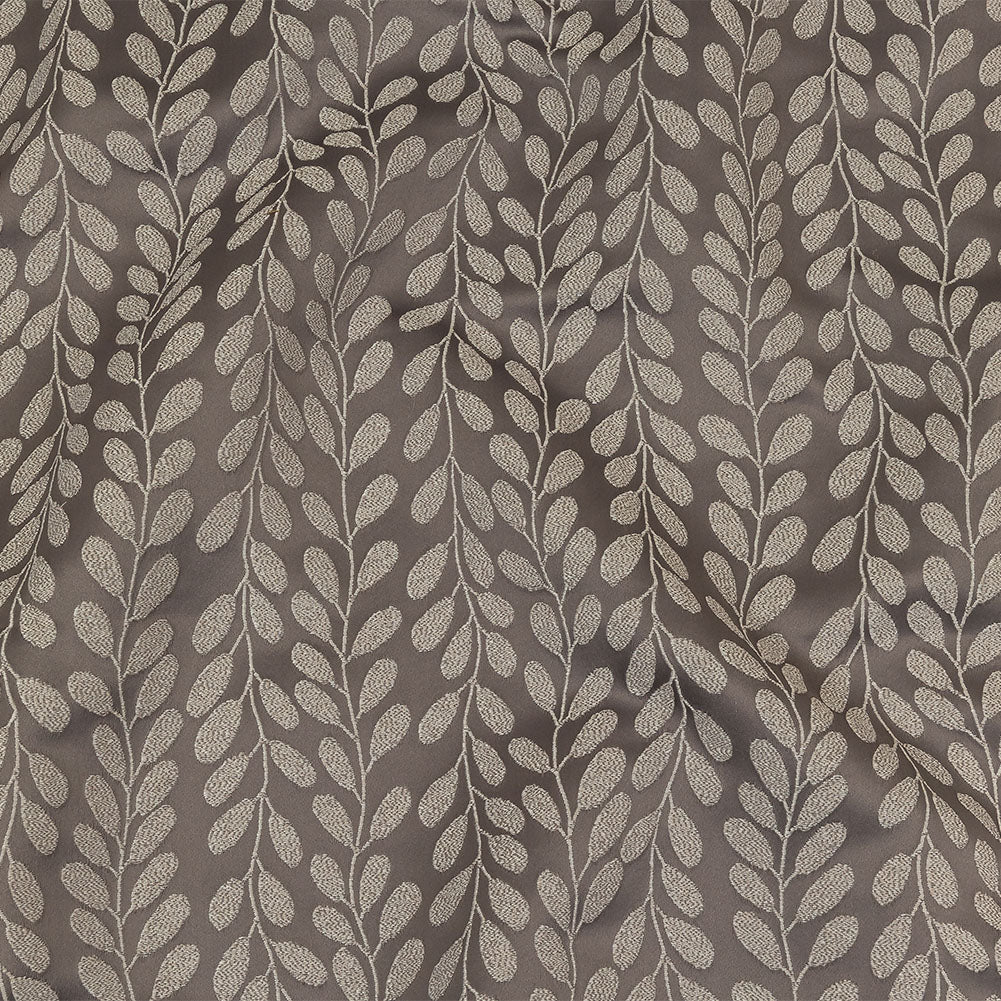 Polyester Jacquard - Slate Cascading Vines - British Imported Polyester Jacquard - Slate Cascading Vines - British Imported