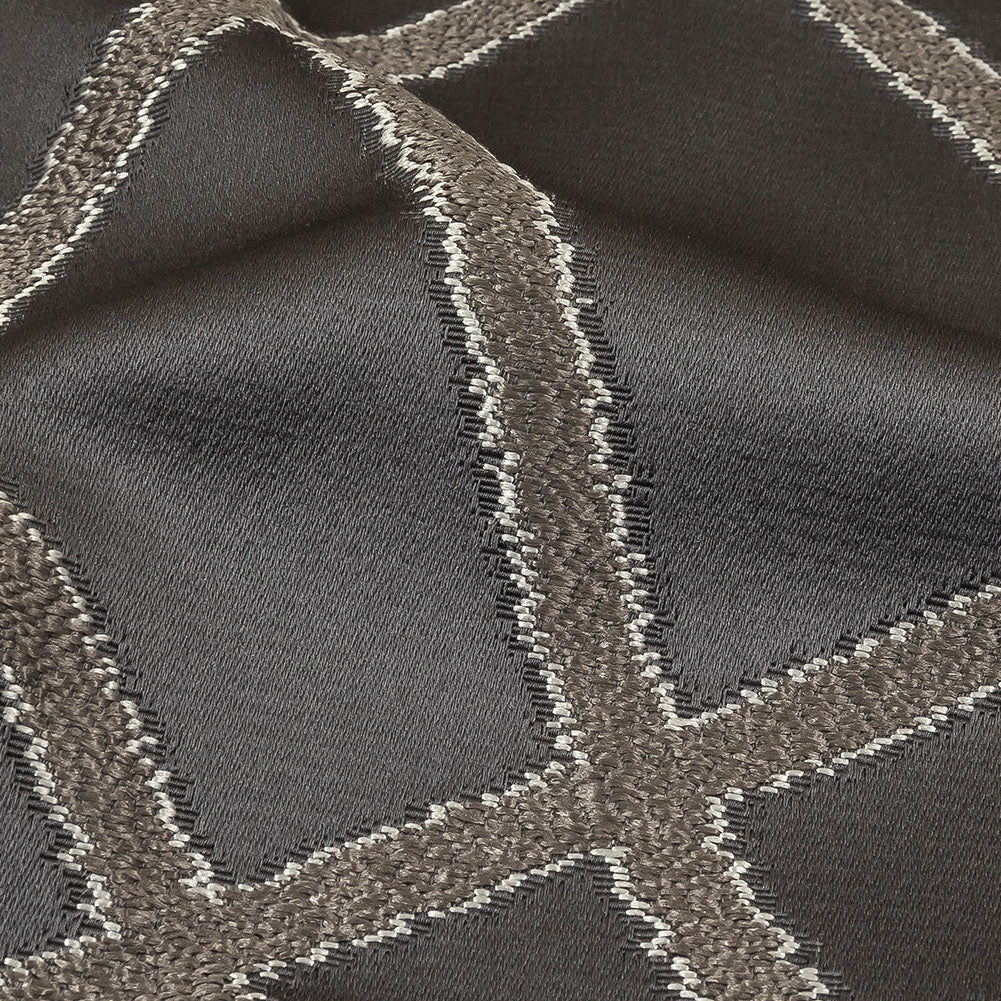 Drapery Jacquard - Ink Abstract Shapes - British Imported Detail Drapery Jacquard - Ink Abstract Shapes - British Imported Detail