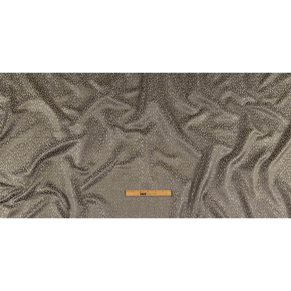 Metallic Drapery Jacquard - Putty Digital Spots - British Imported Full Metallic Drapery Jacquard - Putty Digital Spots - British Imported Full