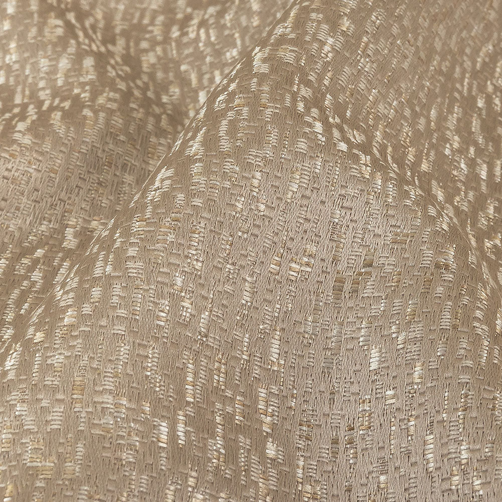 Metallic Drapery Jacquard - Stone Digital Spots - British Imported Detail Metallic Drapery Jacquard - Stone Digital Spots - British Imported Detail