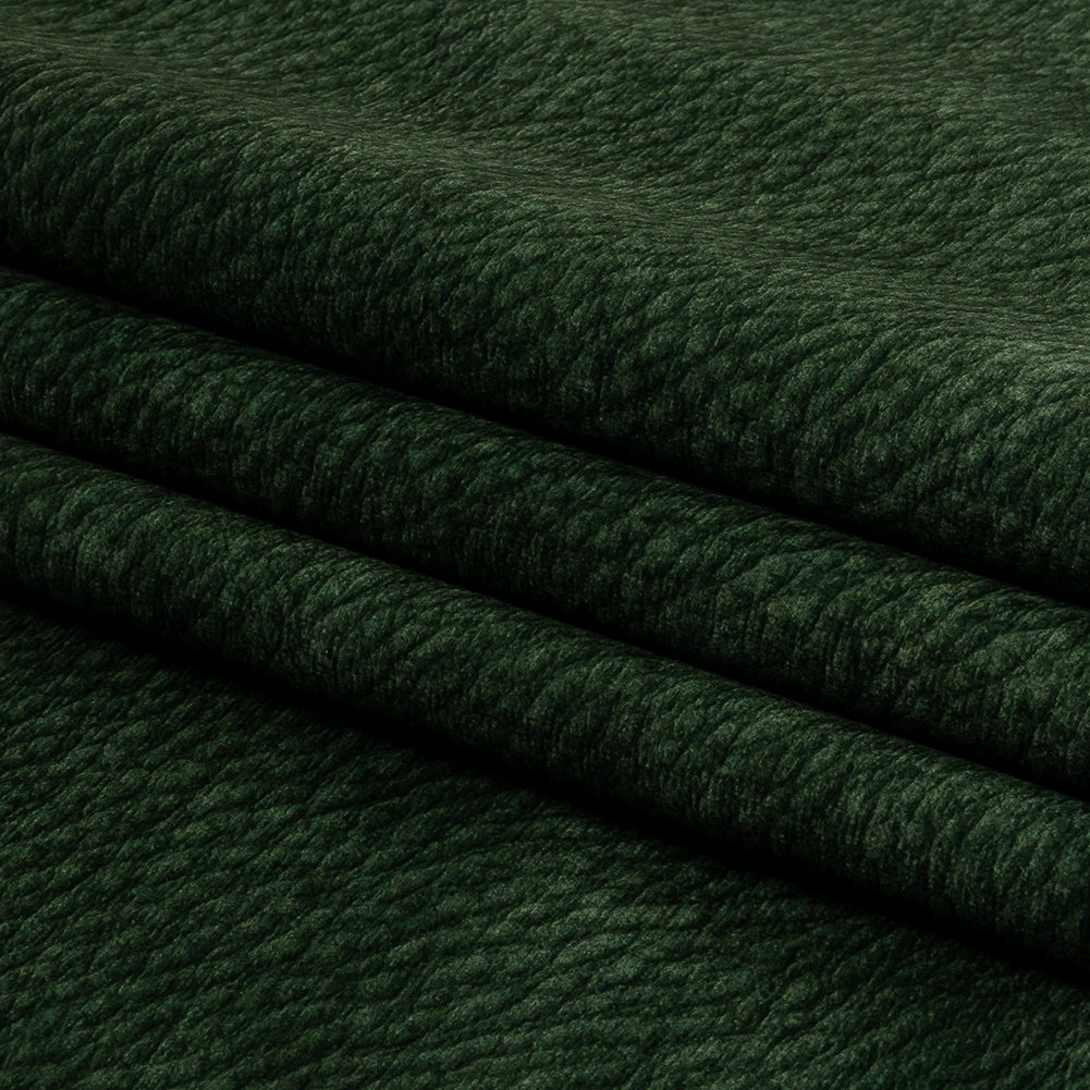 Polyester Microvelvet - Forest Abstract - British Imported Folded Polyester Microvelvet - Forest Abstract - British Imported Folded