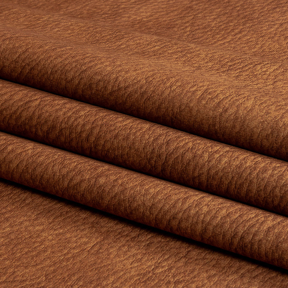 Polyester Microvelvet - Rust Abstract - British Imported Folded Polyester Microvelvet - Rust Abstract - British Imported Folded